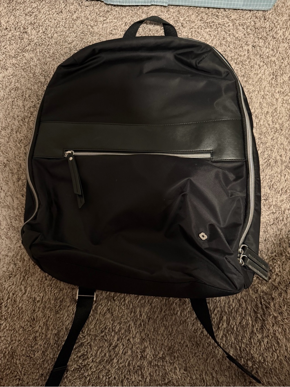Samsonite Black Everyday Backpack with Front Zip Pocket